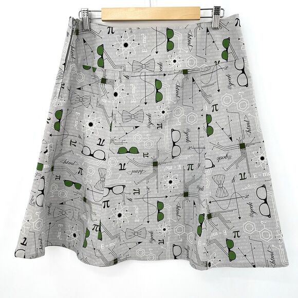Nerdy Nerd Science E=mc^2 Mathematics Skirt Big Bang Theory Geek Pi Hand Made -L - Picture 1 of 8